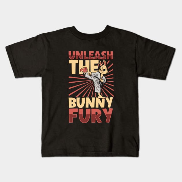 Bunny - Tang Soo Do Kids T-Shirt by Modern Medieval Design